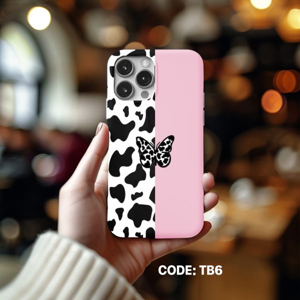Cow & Butterfly Printed phone cover #TB6