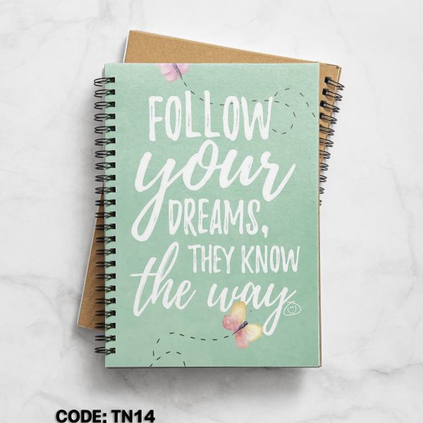 Follow Your printed side open note book #TN14