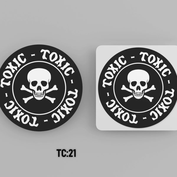 TOXIC Printed Acrylic Coaster #TC21