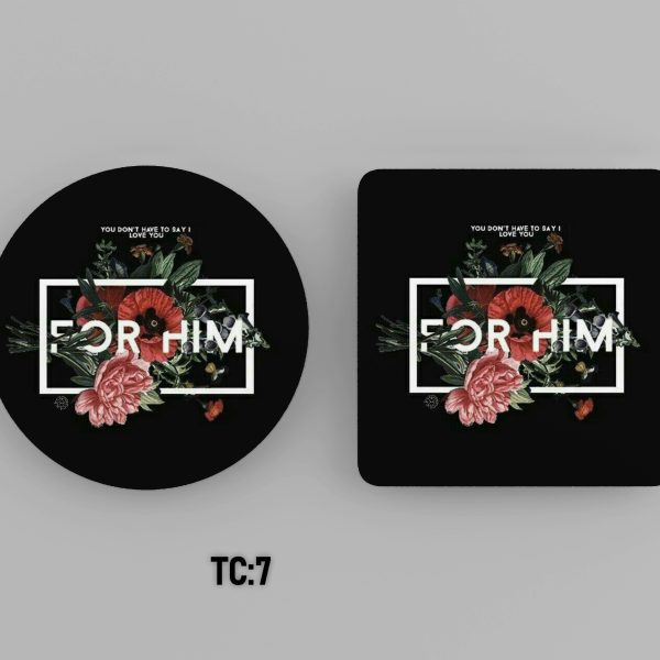 FOR HIM Printed Acrylic Coaster #TC7