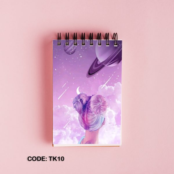 Planet girl printed top open note book #TK10
