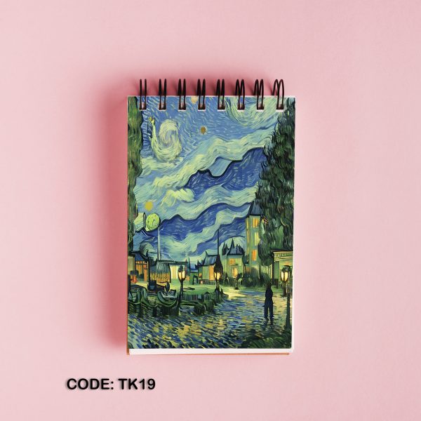 Van Gogh printed top open note book #TK19