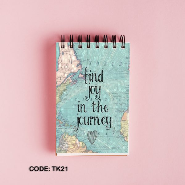 End of joy printed top open note book #TK21