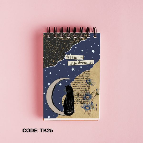 Real dream printed top open note book #TK25